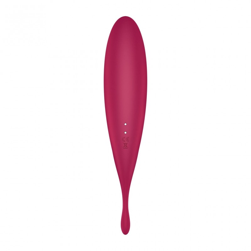 Satisfyer Twirling Pro - okos 2in1 csikló vibrátor (piros) 87279 termék bemutató kép
