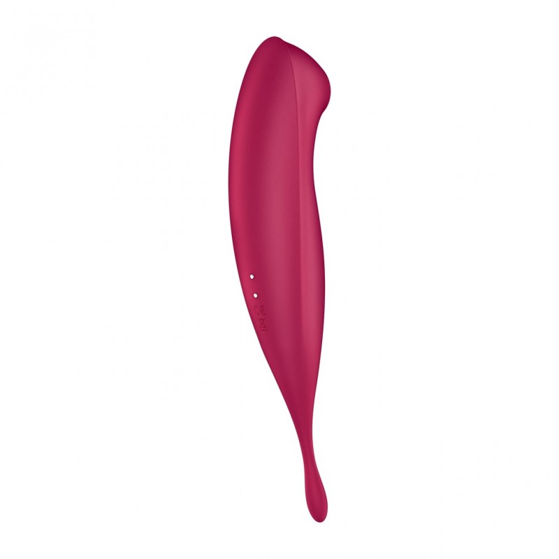 Satisfyer Twirling Pro - okos 2in1 csikló vibrátor (piros) 87280 termék bemutató kép