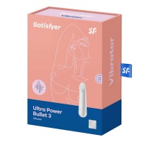 Satisfyer Ultra Power Bullet 3 - akkus, vízálló csikló vibrátor (fehér) 48180 termék bemutató kép