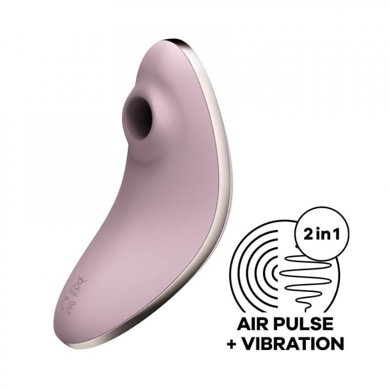 Satisfyer Vulva Lover 1 - léghullámos csikló vibrátor (viola) 64646 termék bemutató kép