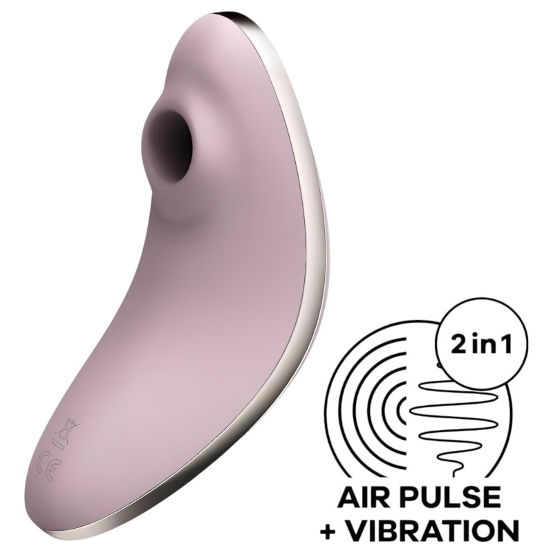 Satisfyer Vulva Lover 1 - léghullámos csikló vibrátor (viola) 117126 termék bemutató kép