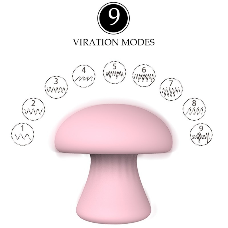 Magic Mushroom - akkus arcmasszírozó (pink) 91410 termék bemutató kép