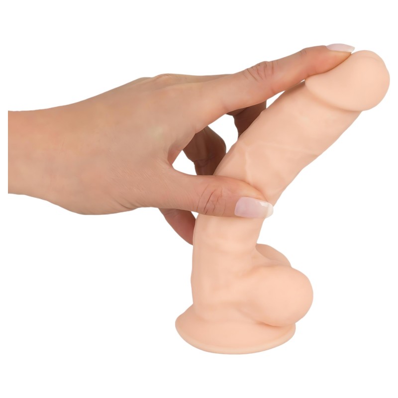 Silexd 7 - tapadókorongos dildó - 17,5cm (natúr) 105667 termék bemutató kép