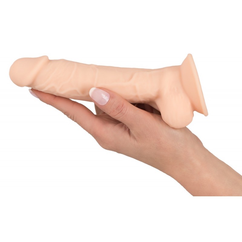 Silexd 7 - tapadókorongos dildó - 17,5cm (natúr) 29360 termék bemutató kép
