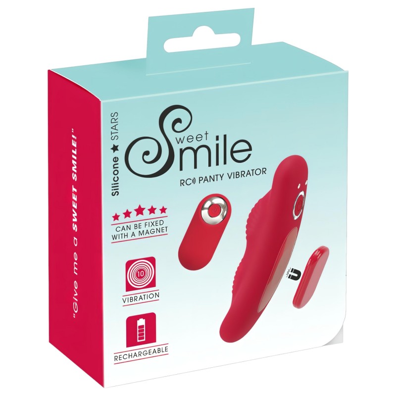 Smile - akkus, rádiós bugyi vibrátor (piros) 114944 termék bemutató kép