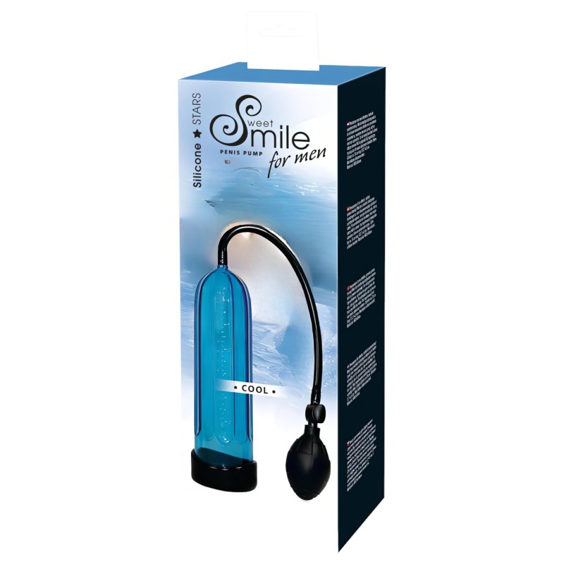 SMILE Cool - kézi vákuumos péniszpumpa (kék) 157277 termék bemutató kép
