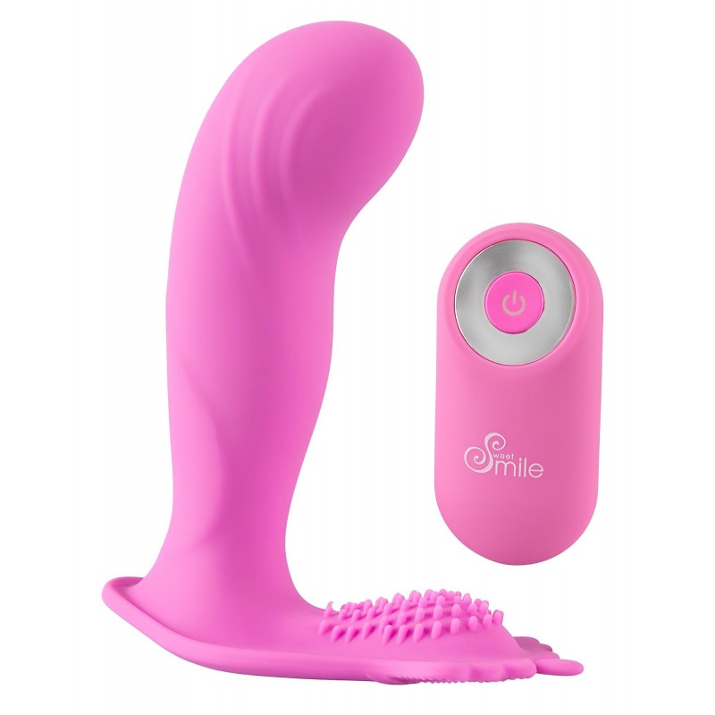 SMILE G-Spot Panty - hordható akkus, rádiós vibrátor (pink) 150424 termék bemutató kép