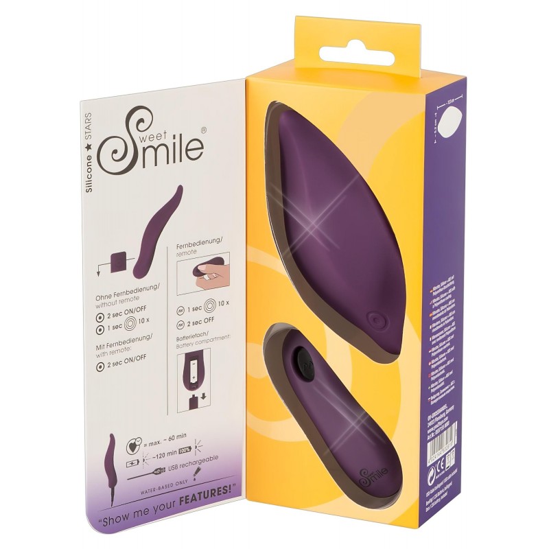 SMILE Panty - akkus csikló vibrátor (lila) 116828 termék bemutató kép