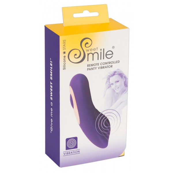 SMILE Panty - akkus, rádiós csikló vibrátor (lila)