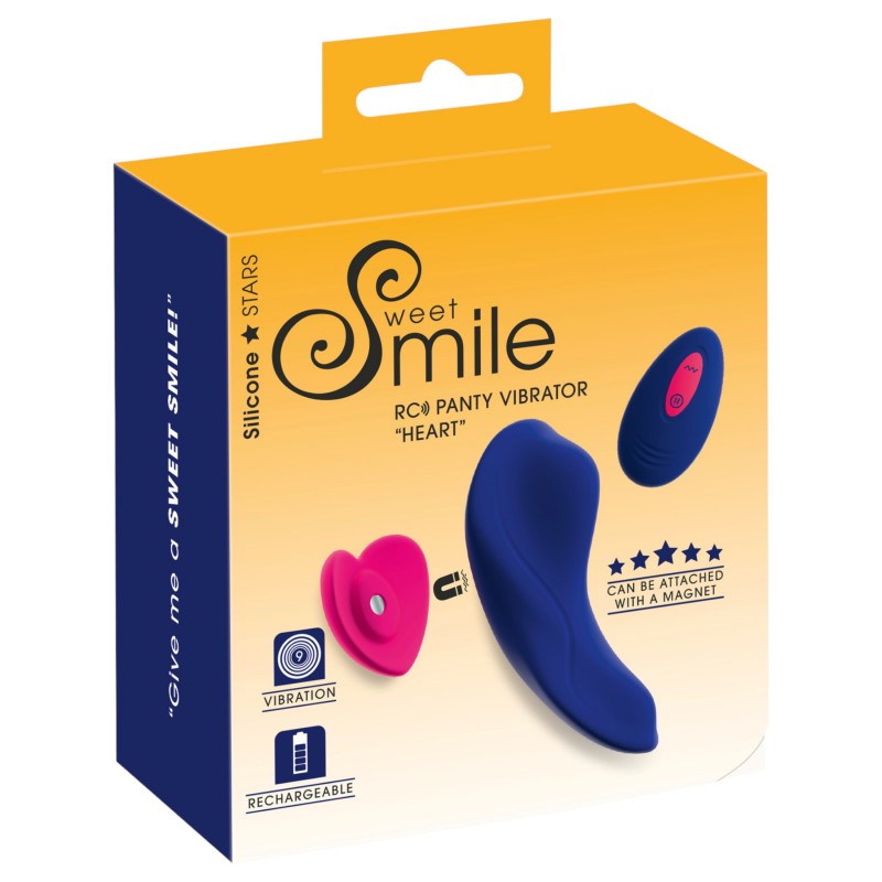 Smile RC Panty - vezeték nélküli bugyivibrátor távirányítóval (kék) 164544 termék bemutató kép