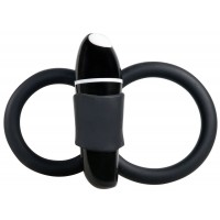 SMILE Skill - vibrációs pénisz- és heregyűrű (fekete) 5406 termék bemutató kép