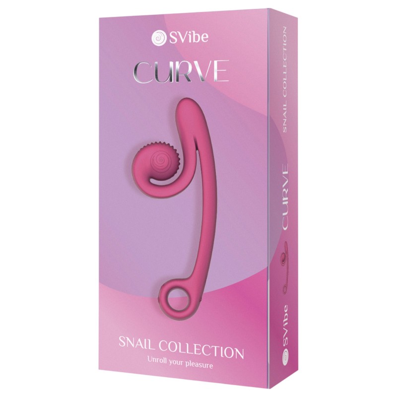 Snail Vibe Curve - 2in1 csikló vibrátor (pink) 117722 termék bemutató kép