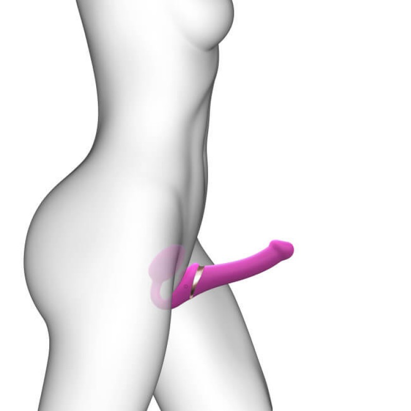 Strap-on-me S - felcsatolható léghullámos vibrátor (pink) 81011 termék bemutató kép
