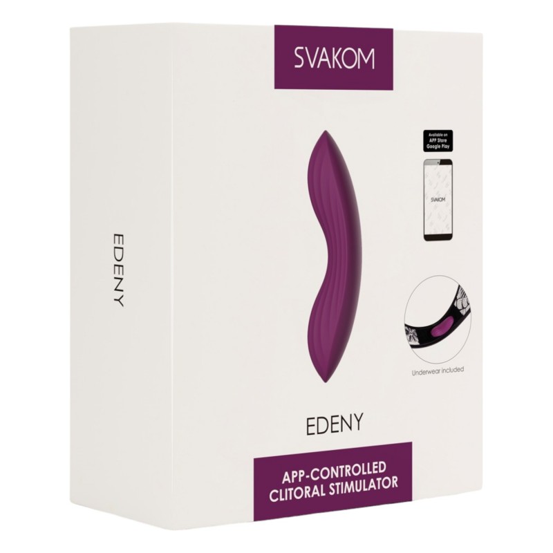 Svakom Edeny - okos, akkus bugyi vibrátor (lila) 95750 termék bemutató kép