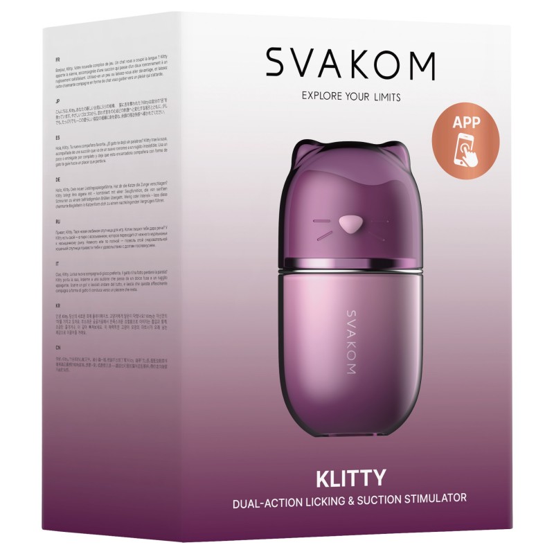 Svakom Klitty - app-vezérelt nyaló és szívó vibrátor 166331 termék bemutató kép