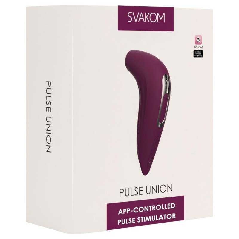 Svakom Pulse Union - App-vezérelt léghullámos csiklóizgató (lila) 147014 termék bemutató kép