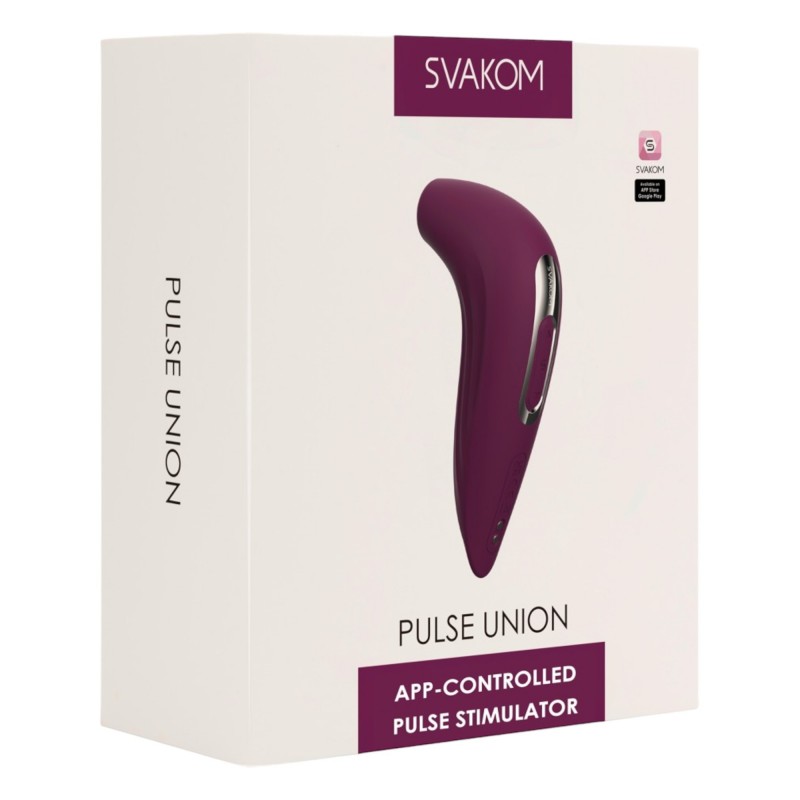 Svakom Pulse Union - App-vezérelt léghullámos csiklóizgató (lila) 91458 termék bemutató kép