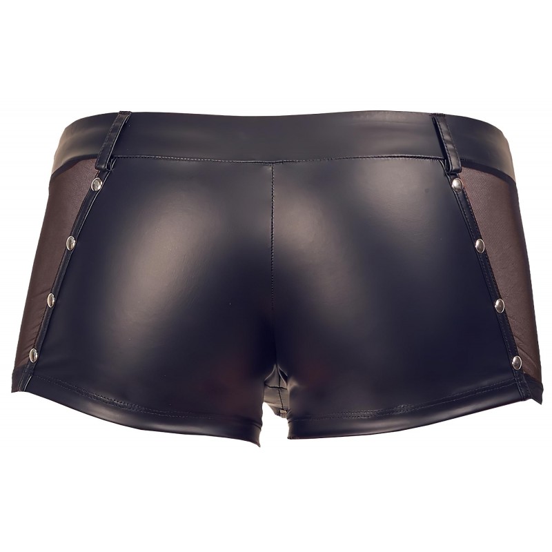 Svenjoyment - fényes cipzáros férfi boxer (fekete) 160288 termék bemutató kép