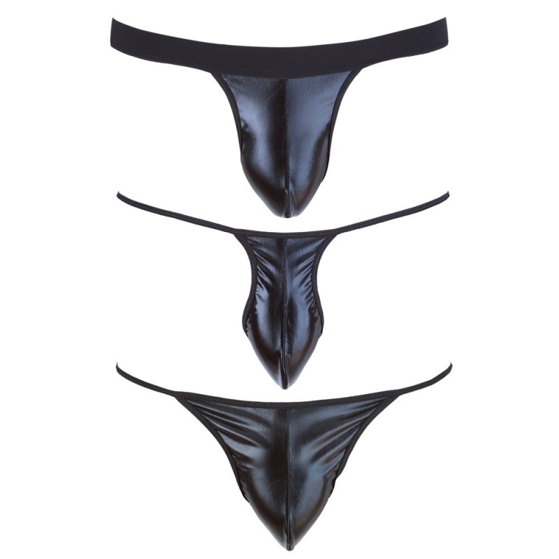 Svenjoyment - férfi tanga szett - fekete (3 részes) S-L 78088 termék bemutató kép