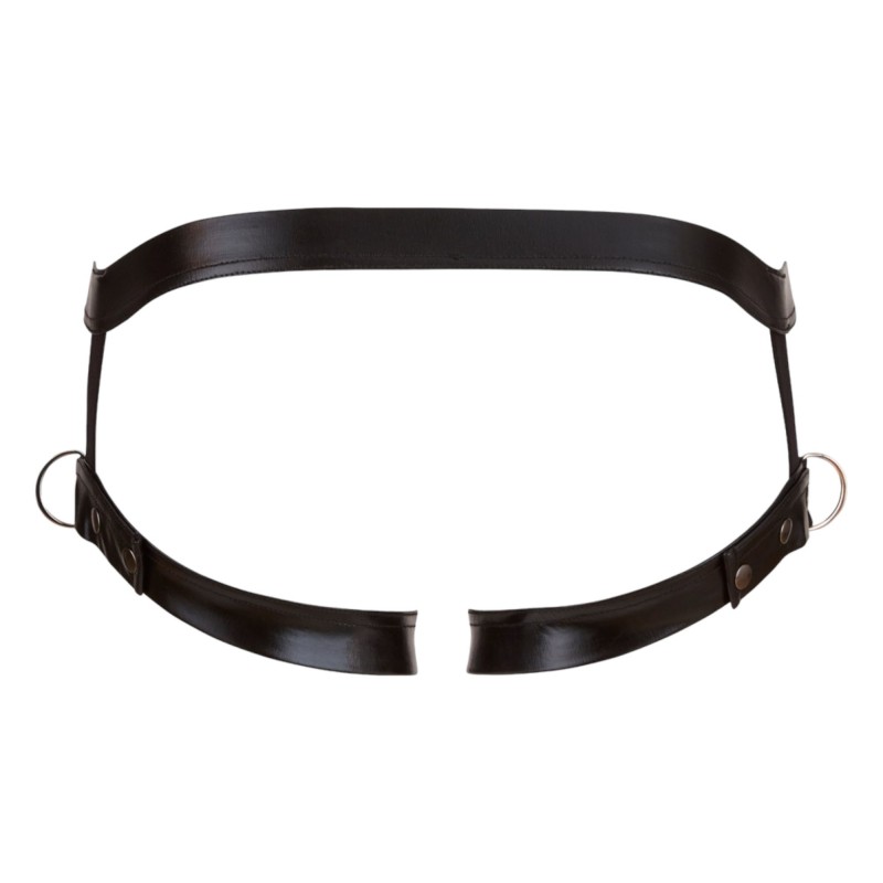 Svenjoyment - hám péniszgyűrűvel (fekete) - M/L 93381 termék bemutató kép