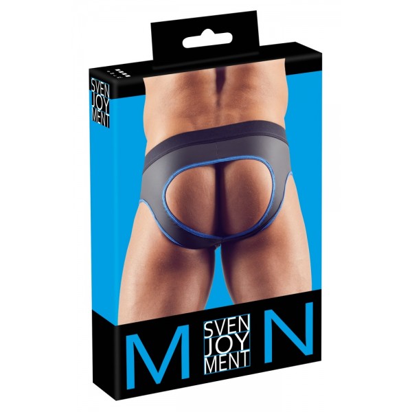 Svenjoyment - nyitott jock alsó (fekete-kék)