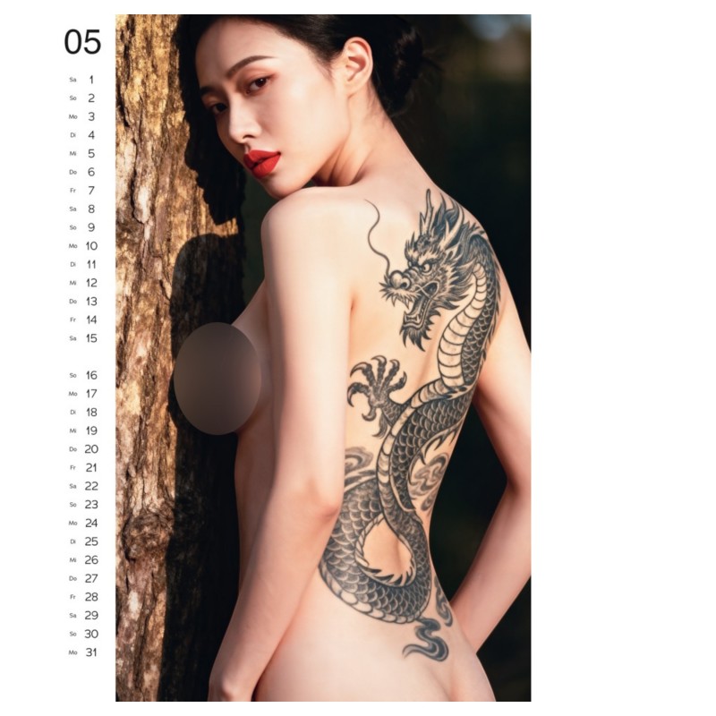 Tattoo Girls 2027 - erotikus falinaptár (10 db) 151546 termék bemutató kép