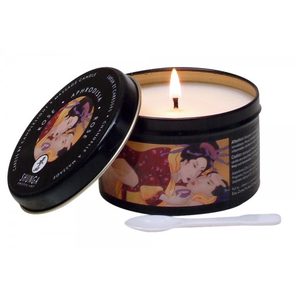 Shunga testgyertya - vágyfokozó - rózsa (170ml)