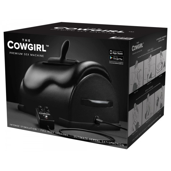 The Cowgirl Premium Riding - rodeo szexgép (fekete)