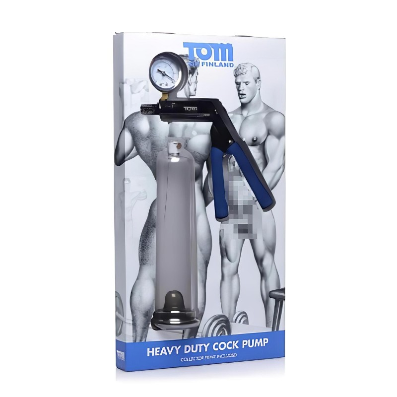 Tom Heavy Duty - péniszpumpa fém pumpakarral (átlátszó) 100826 termék bemutató kép