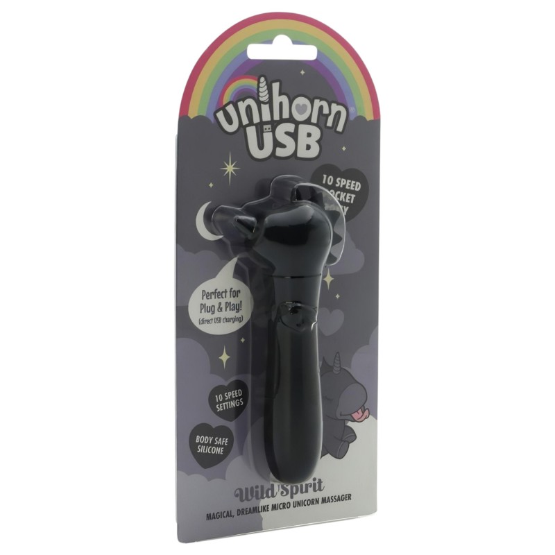 Unihorn Wild Spirit - akkus minivibrátor (fekete) 147782 termék bemutató kép