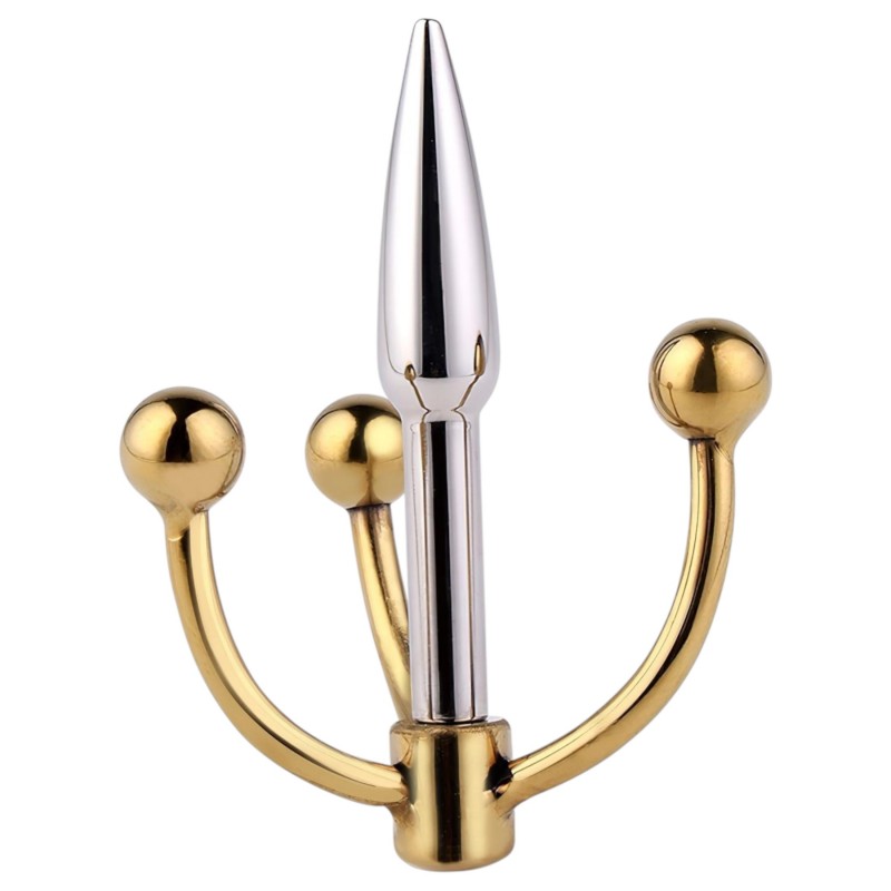 Urethralplay - horgonyos fém dilátor - 4,5 cm (ezüst) 134404 termék bemutató kép