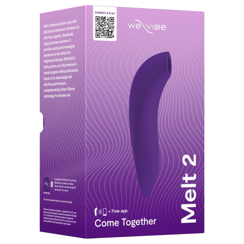We-Vibe Melt 2 - App-vezérelt léghullámos csiklóizgató (lila) 146859 termék bemutató kép