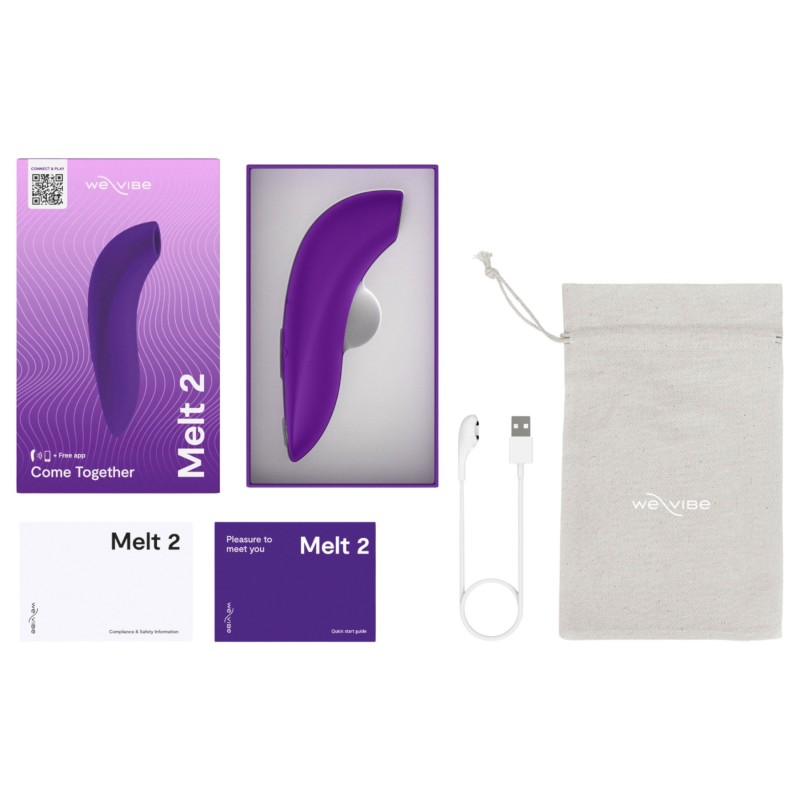 We-Vibe Melt 2 - App-vezérelt léghullámos csiklóizgató (lila) 146865 termék bemutató kép