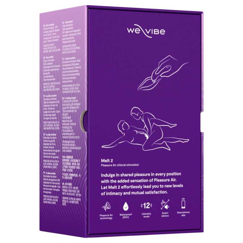 We-Vibe Melt 2 - App-vezérelt léghullámos csiklóizgató (lila) 146866 termék bemutató kép