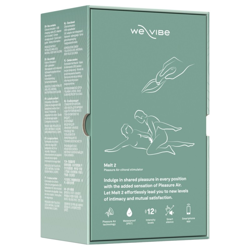 We-Vibe Melt 2 - App-vezérelt léghullámos csiklóizgató (türkiz) 146875 termék bemutató kép