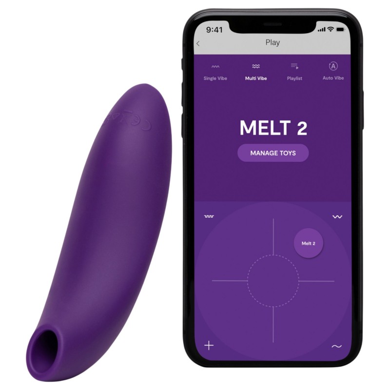 We-Vibe Melt 2 - App-vezérelt léghullámos csiklóizgató (lila) 139968 termék bemutató kép