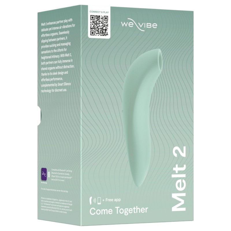 We-Vibe Melt 2 - App-vezérelt léghullámos csiklóizgató (türkiz) 139971 termék bemutató kép