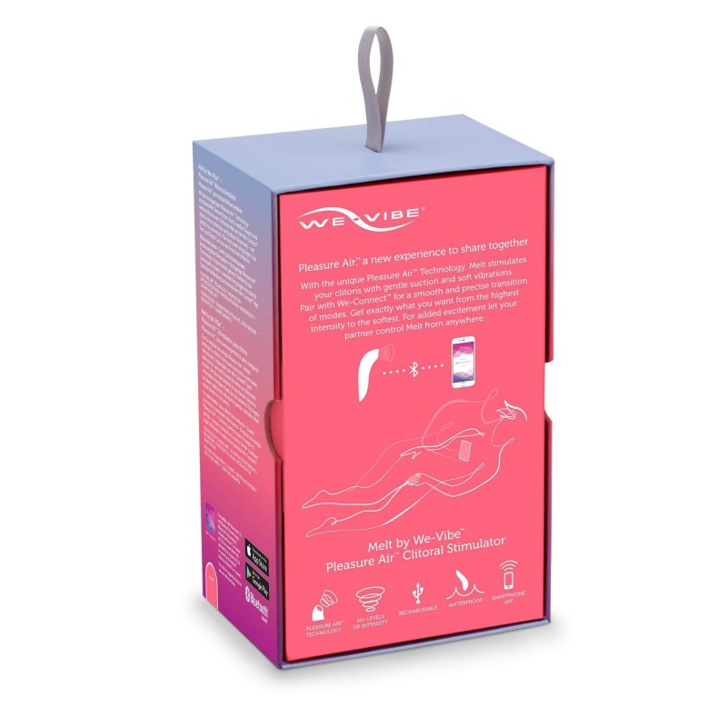 We-Vibe Melt - okos léghullámos csiklóizgató (korall) 83713 termék bemutató kép