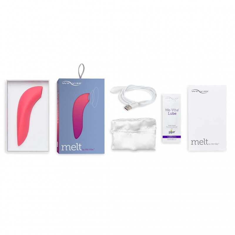 We-Vibe Melt - okos léghullámos csiklóizgató (korall) 32047 termék bemutató kép