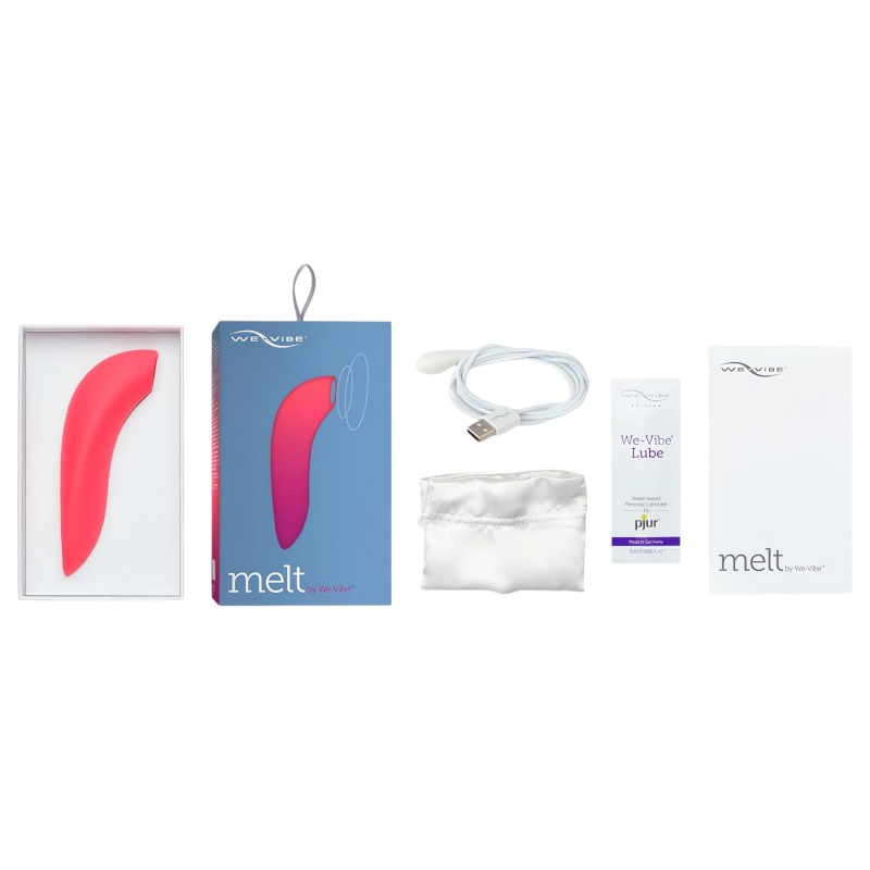 We-Vibe Melt - okos léghullámos csiklóizgató (korall) 102706 termék bemutató kép