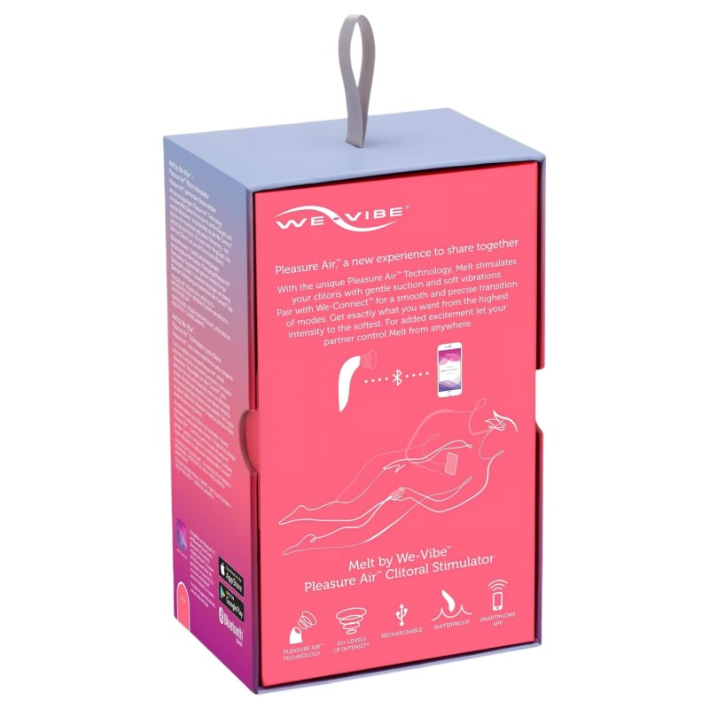 We-Vibe Melt - okos léghullámos csiklóizgató (korall) 102708 termék bemutató kép