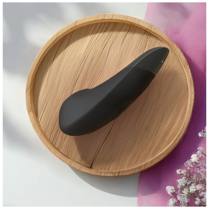 Womanizer Enhance 2in1 léghullámos csiklószívó + vibrátor (fekete) 144870 termék bemutató kép