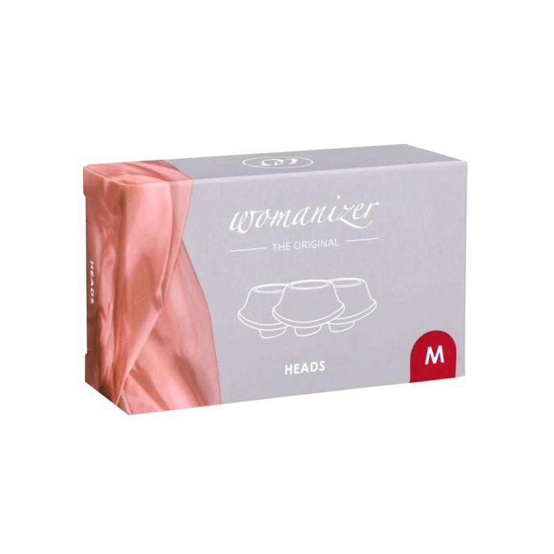 Womanizer Premium M - pótszívóharang szett - piros (3db) 23758 termék bemutató kép