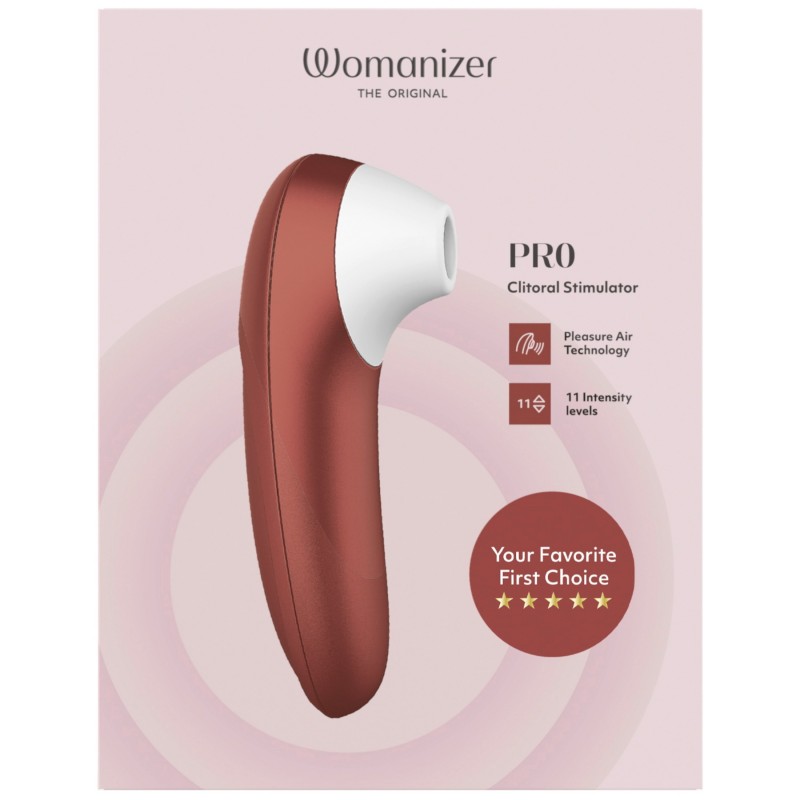 Womanizer Pro - léghullámos csiklóizgató (piros) 126991 termék bemutató kép