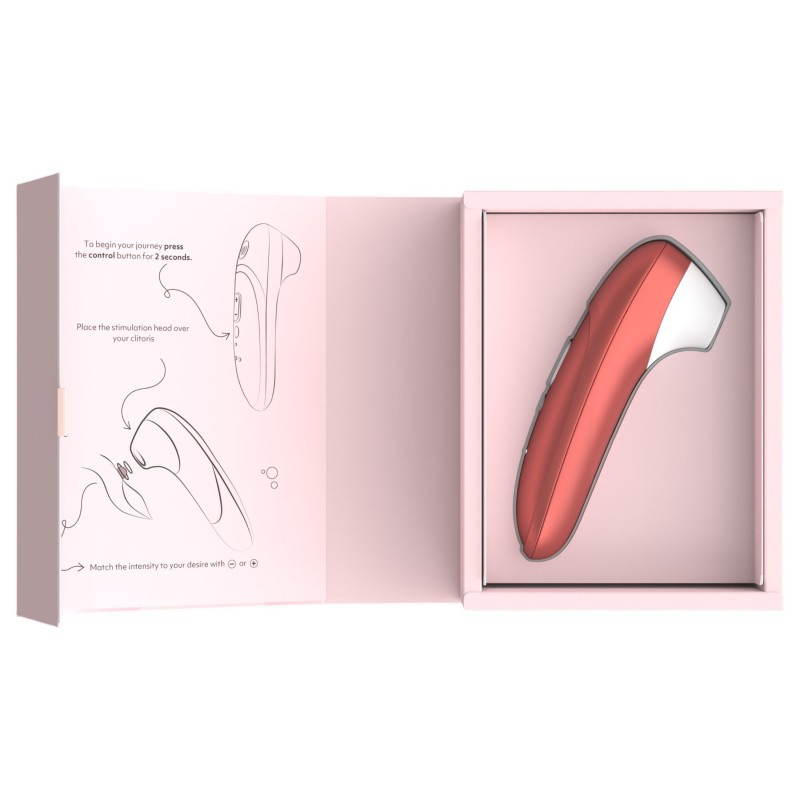 Womanizer Pro - léghullámos csiklóizgató (piros) 126994 termék bemutató kép