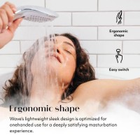 Womanizer Wave - masszírozó zuhanyfej (fehér) 89737 termék bemutató kép