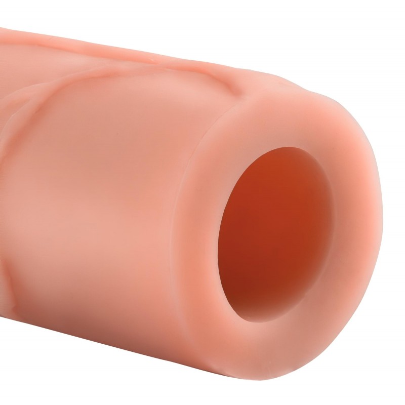 Pipedream - X-TENSION Mega 3 - élethű péniszköpeny (22,8 cm, natúr) 131148 termék bemutató kép
