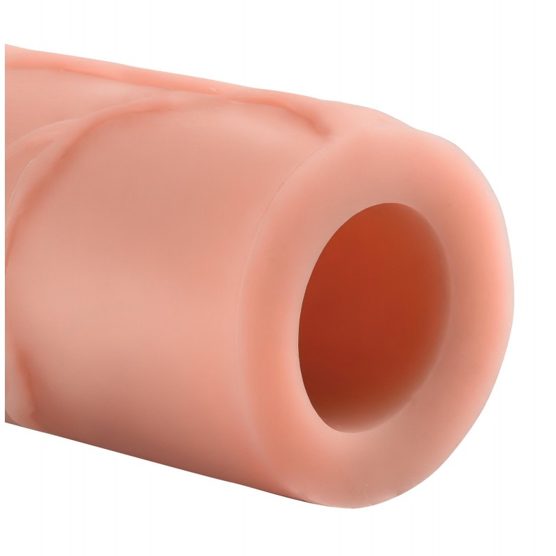 Pipedream - X-TENSION Perfect 3 - élethű péniszköpeny (22,8 cm, natúr) 131411 termék bemutató kép