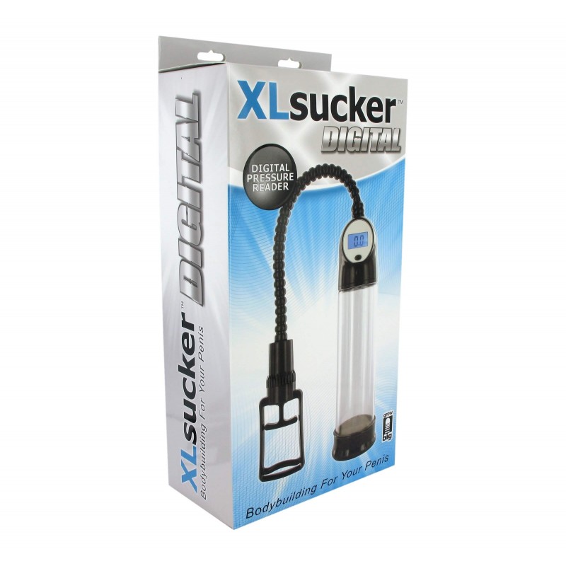 XLSUCKER - digitális potencia- és péniszpumpa (átlátszó) 33845 termék bemutató kép