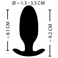 XOUXOU E-stim Butt Plug - Elektro análdildó (fekete) 48135 termék bemutató kép